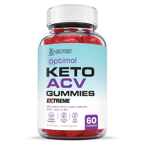 Front facing image of 2 x Stronger Extreme Optimal Keto ACV Gummies 2000mg