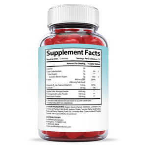 Supplement Facts of 2 x Stronger Extreme Optimal Keto ACV Gummies 2000mg