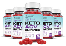 Cargar imagen en el visor de la Galería, 5 bottles of Optimal Keto ACV Gummies 1000MG