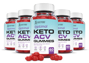 5 bottles of Optimal Keto ACV Gummies 1000MG