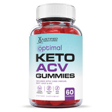 Load image into Gallery viewer, Front facing image of  Optimal Keto ACV Gummies 1000MG