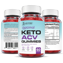 Load image into Gallery viewer, All sides of Optimal Keto ACV Gummies 1000MG
