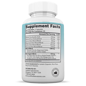 Supplement  Facts of Optimal Keto ACV Max Pills 1675MG