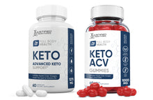 Cargar imagen en el visor de la Galería, 1 Bottle Full Body Health Keto ACV Gummies + Keto Pills Bundle