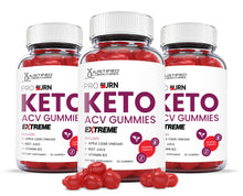 Load image into Gallery viewer, 3 bottles of 2 x Stronger Extreme Pro Burn Keto ACV Gummies 2000mg