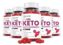 Load image into Gallery viewer, 5 bottles of 2 x Stronger Extreme Pro Burn Keto ACV Gummies 2000mg