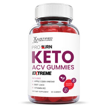 Afbeelding in Gallery-weergave laden, Front facing image of 2 x Stronger Extreme Pro Burn Keto ACV Gummies 2000mg