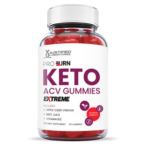 Front facing image of 2 x Stronger Extreme Pro Burn Keto ACV Gummies 2000mg
