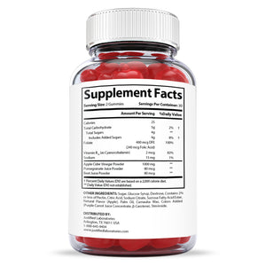 supplement facts of Pro Burn Keto ACV Gummies