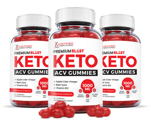 3 bottles Premium Blast Keto ACV Gummies