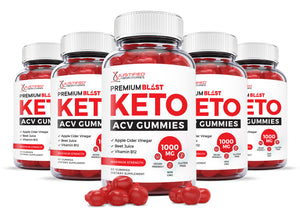 5 bottles Premium Blast Keto ACV Gummies