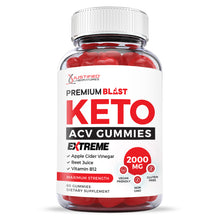 Cargar imagen en el visor de la Galería, Front facing image of 2 x Stronger Premium Blast Extreme Keto ACV Gummies 2000mg