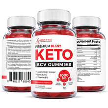Cargar imagen en el visor de la Galería, all sides of the bottle of Premium Blast Keto ACV Gummies