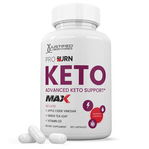 1 bottle of Pro Burn Keto ACV Max Pills 1675MG