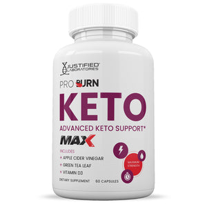 Front facing image of Pro Burn Keto ACV Max Pills 1675MG