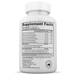 Supplement Facts of Pro Burn Keto ACV Max Pills 1675MG