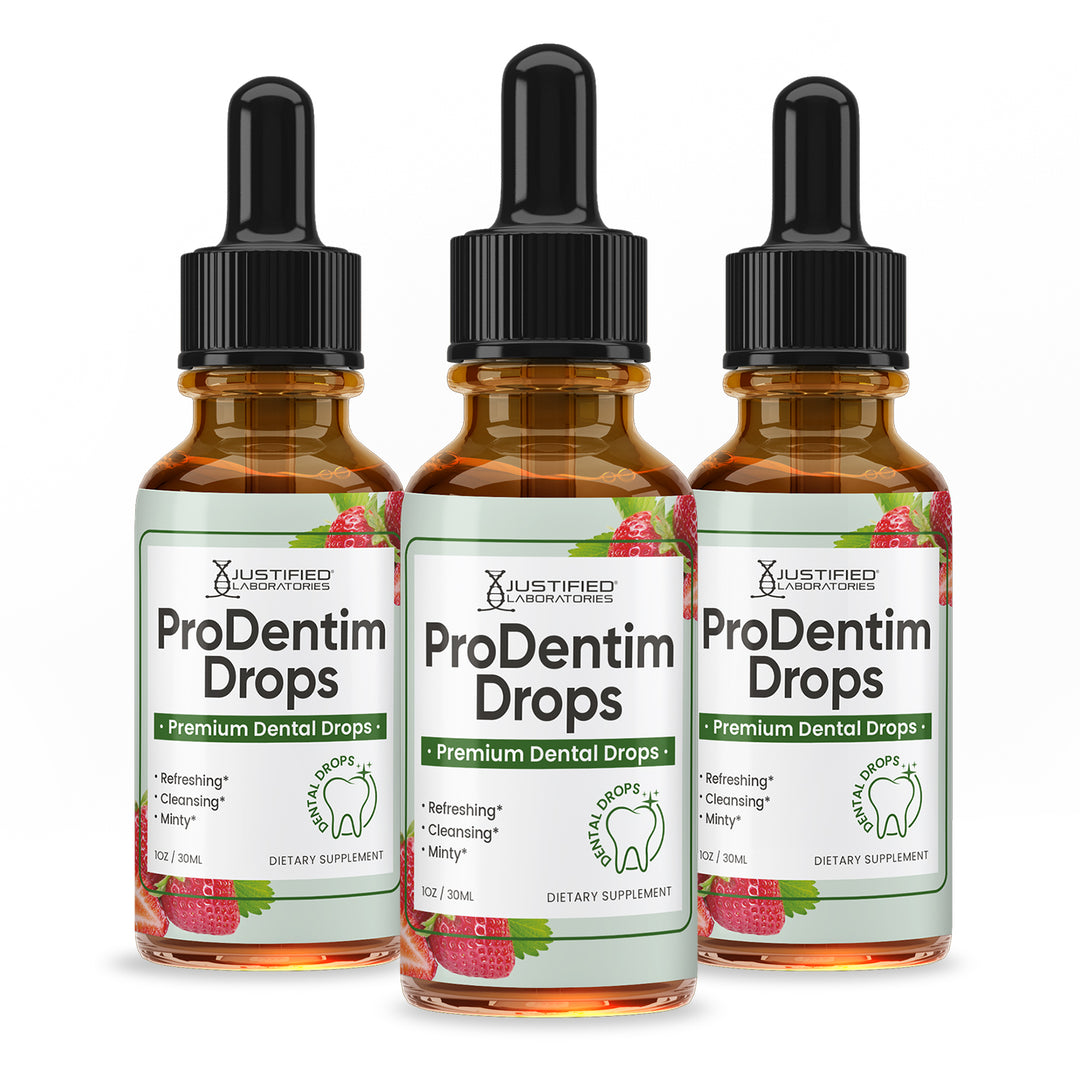 3 bottles of Prodentim Dental Drops For Teeth & Gums