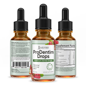 all sides of the bottle of Prodentim Dental Drops For Teeth & Gums