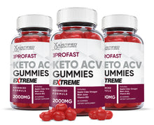 Carica l&#39;immagine nel visualizzatore di Gallery, 3 bottles of 2 x Stronger ProFast Keto ACV Gummies Extreme 2000mg
