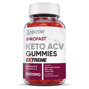 Front facing image of 2 x Stronger ProFast Keto ACV Gummies Extreme 2000mg