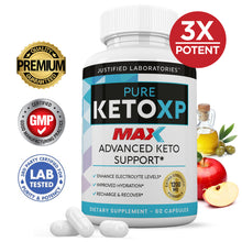 Cargar imagen en el visor de la Galería, El suplemento cetogénico Pure Keto XP incluye soporte de cetosis de cetonas exógenas goBHB para hombres y mujeres, 60 cápsulas