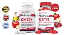 Cargar imagen en el visor de la Galería, Platinum Keto ACV Gummies + Pills Bundle