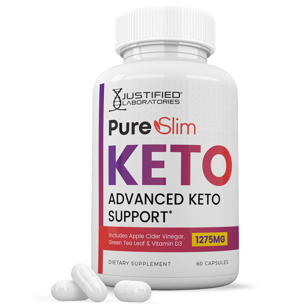 1 bottle of Pure Slim Keto ACV Pills 1275MG