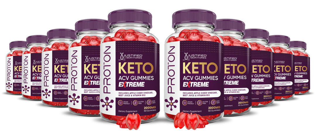 10 bottles Proton Keto ACV Gummies Extreme 2000mg