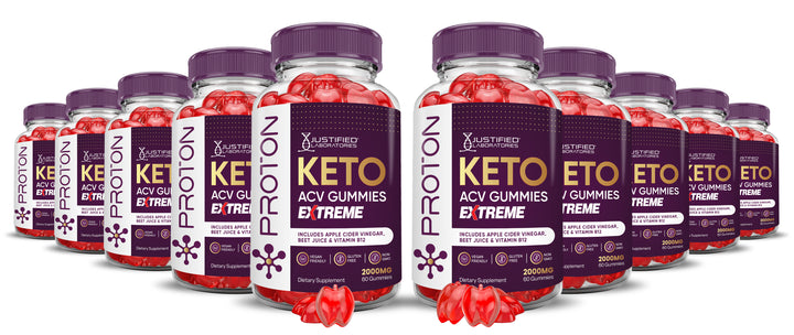 10 bottles Proton Keto ACV Gummies Extreme 2000mg