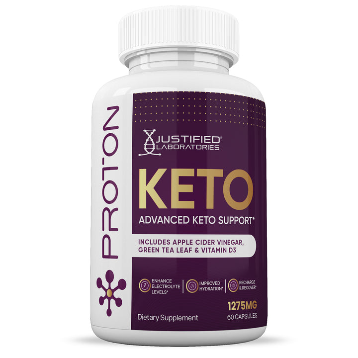 Front of Proton Keto ACV Pills 1275MG