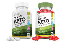 Carica l&#39;immagine nel visualizzatore di Gallery, Front facing image of Peoples Keto ACV Gummies + Pills Bundle