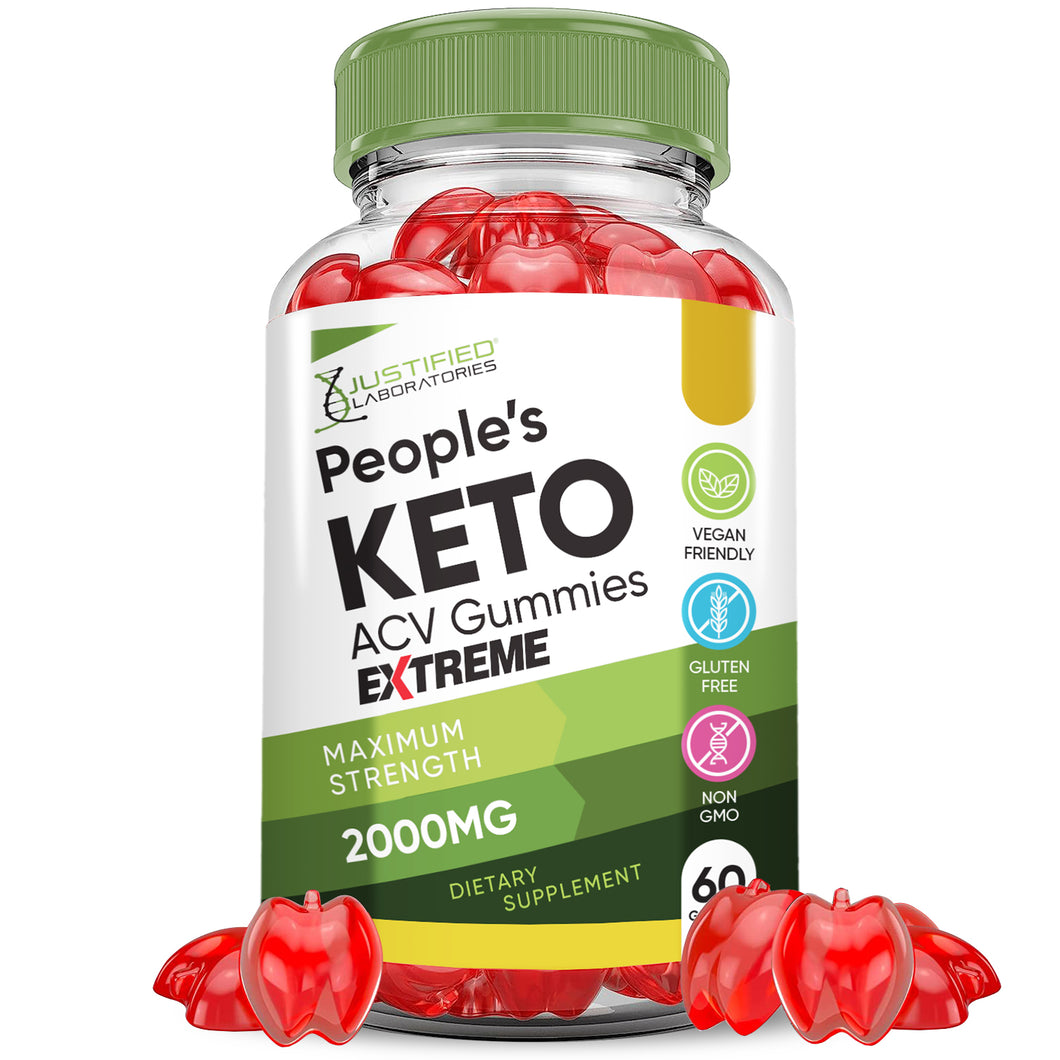 1 bottle of 2 x Stronger Peoples Keto ACV Gummies Extreme 2000mg
