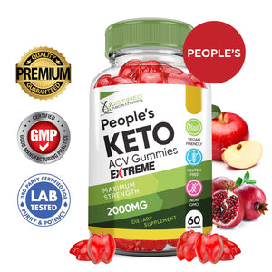 2 x Stronger Peoples Keto ACV Gummies Extreme 2000mg