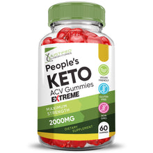 Cargar imagen en el visor de la Galería, Front facing image of 2 x Stronger Peoples Keto ACV Gummies Extreme 2000mg