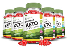 Load image into Gallery viewer, 5 bottles of Peoples Keto ACV Gummies 1000MG