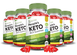 5 bottles of Peoples Keto ACV Gummies 1000MG