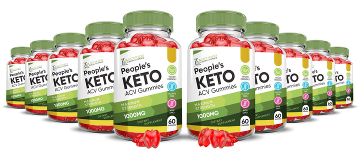 10 bottles of Peoples Keto ACV Gummies 1000MG