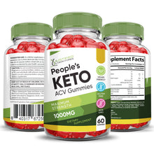 Load image into Gallery viewer, All sides of Peoples Keto ACV Gummies 