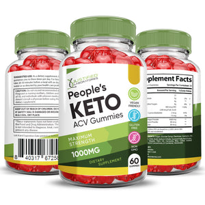 All sides of Peoples Keto ACV Gummies 