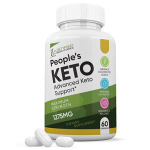 1 bottle of Peoples Keto ACV Pills 1275MG