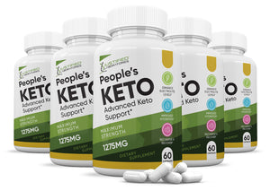 5 bottles of Peoples Keto ACV Pills 1275MG