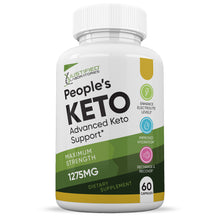 Load image into Gallery viewer, Front facing image of Peoples Keto ACV Pills 1275MG