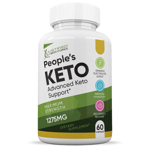 Front facing image of Peoples Keto ACV Pills 1275MG