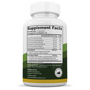 Supplement Facts of Peoples Keto ACV Pills 1275MG