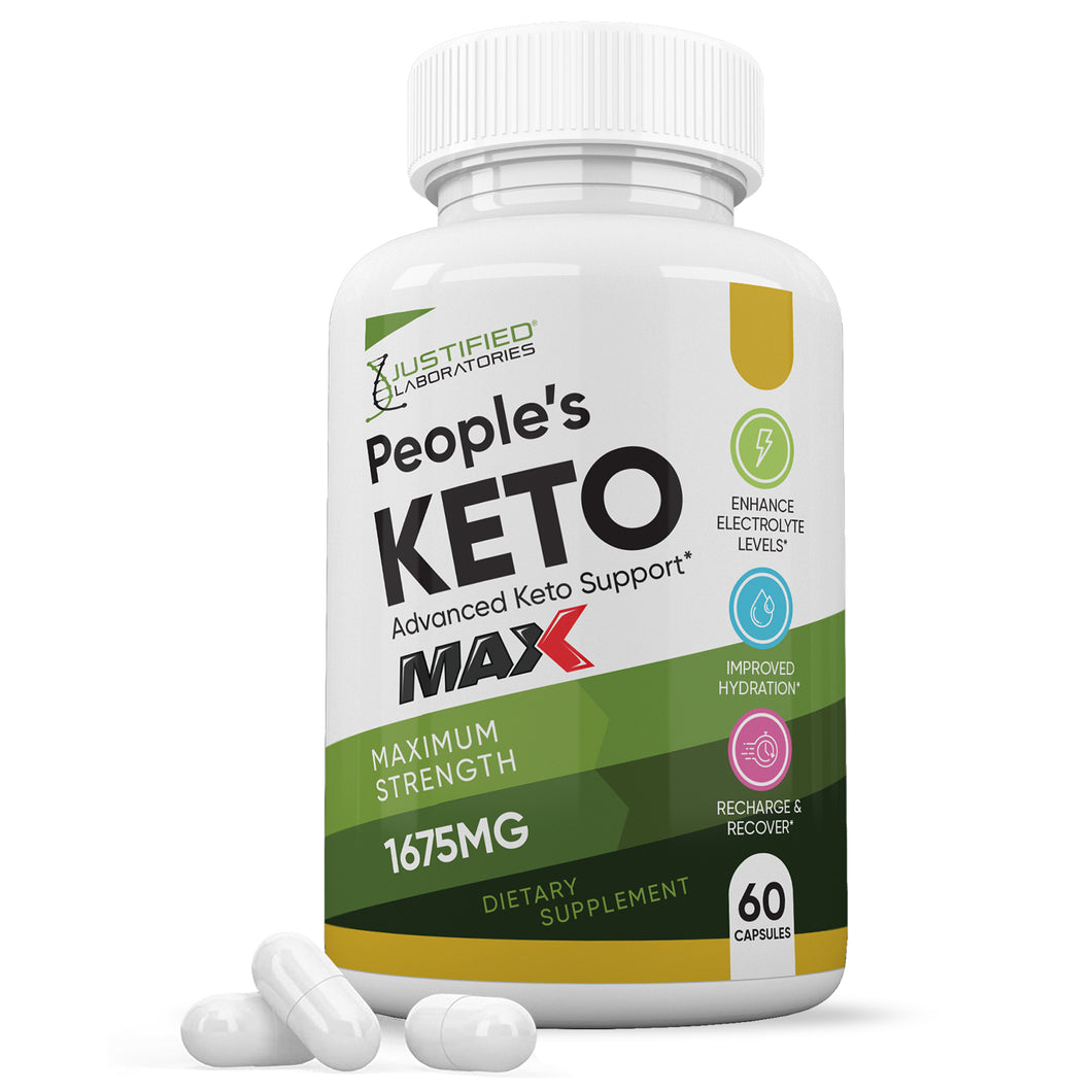 1 bottle of Peoples Keto ACV Max Pills 1675MG