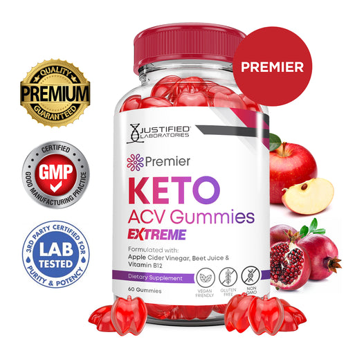 2 x Stronger Premier Keto ACV Gummies Extreme 2000mg