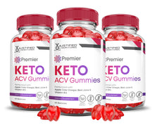 Load image into Gallery viewer, 3 bottles of Premier Keto ACV Gummies 1000MG
