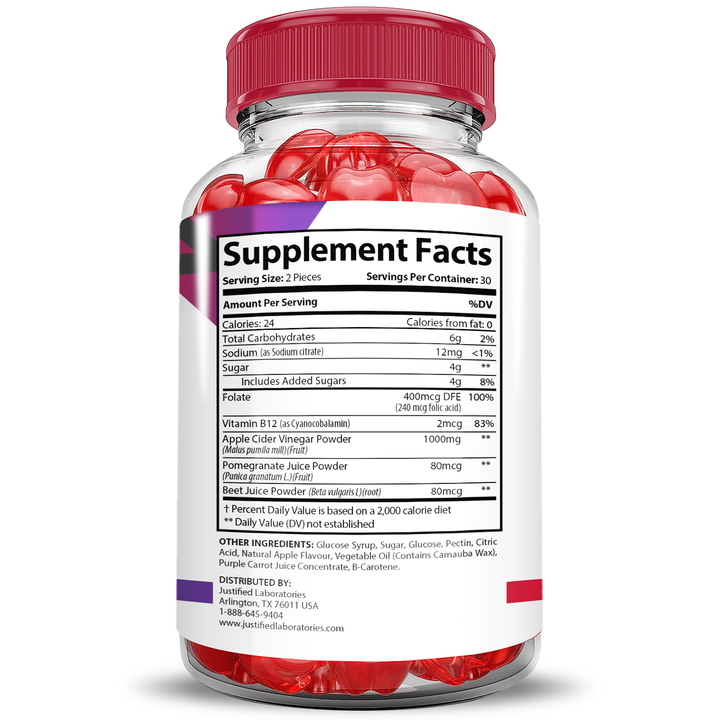 Supplement  Facts of Premier Keto ACV Gummies 1000MG