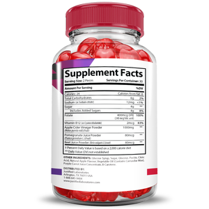 Supplement  Facts of Premier Keto ACV Gummies 1000MG