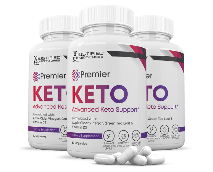 3 bottles of Premier Keto ACV Pills 1275MG